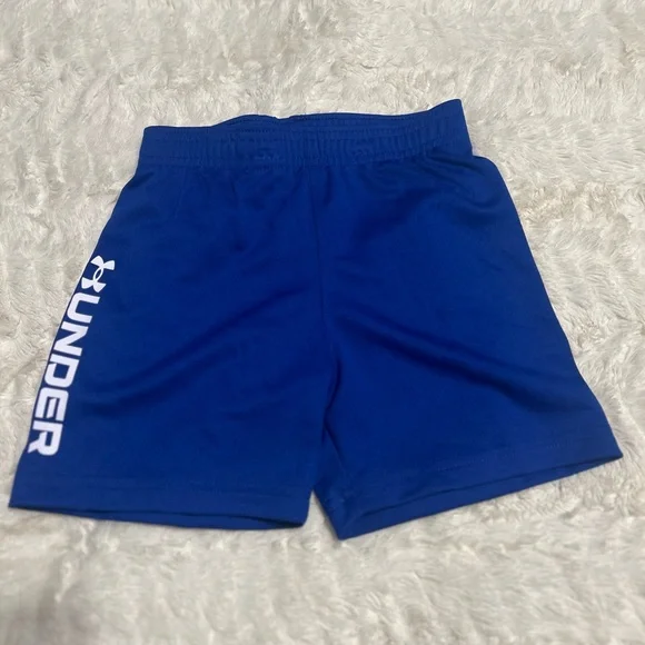 NWT Under Armour Boys Orange Graphic T-Shirt & Blue Shorts Set | Size 2T - Picture 5 of 6